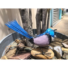 Load image into Gallery viewer, Blue Rain (Tail up) Bird